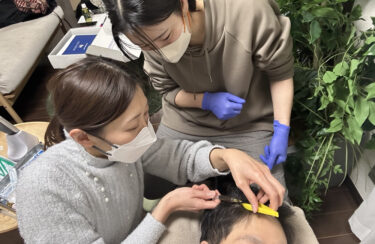 頭皮ダーマペンによる薄毛治療の研修を行いました